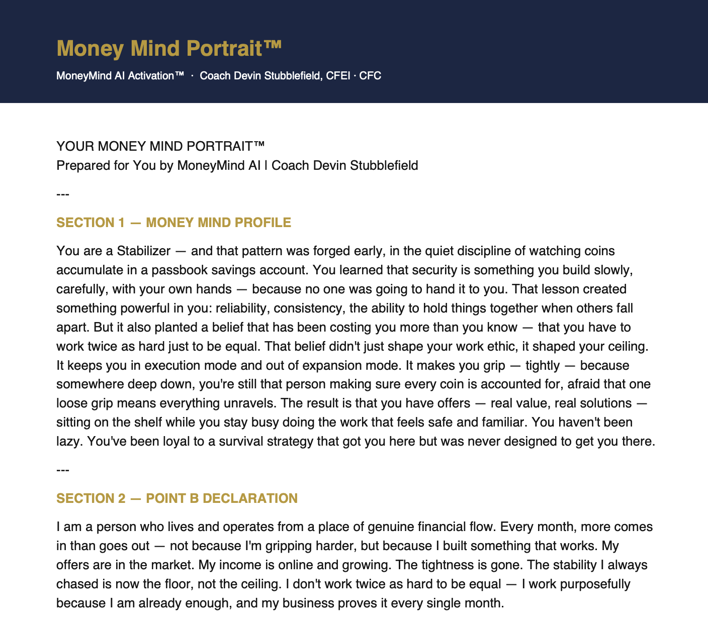 Money Momentum Live — Find Your Money Mind Pattern · Free Thursday Session